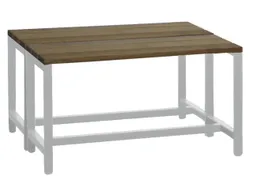 Omkleedbank Lxb 1000X740Mm Houten Latten Dubbelzijdig Lichtgrijs
