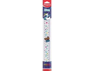 Liniaal Maped Pixel Party Twist 'n Flex 30cm transparant - 2