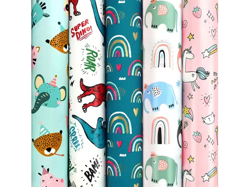 Inpakpapier Colorful kids 200x70cm
