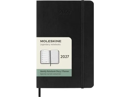 Agenda 2027 Moleskine 12M Planner Weekly 7dag/1pagina pocket sc zwart
