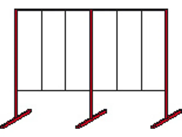 Cloison À Plaques Perforées/À Fentes,Élément Double 180°
