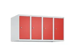 opzetkast,v. locker,4vak.,vak B 250mm,HxBxD 500x1000x500mm,vleugeldeur