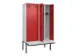 locker met bank,voor scheiding van kleding,HxBxD 2120x1200x815mm,4vak
