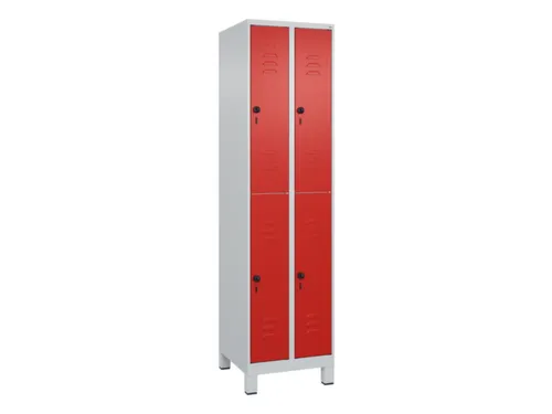 dubbeldekse locker,HxBxD 1950x500x500mm,2x2vak.,vak B 250mm