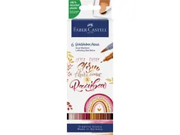Duo aquarelmarker Faber-Castell Goldfaber etui 6 stuks BoHo letterings