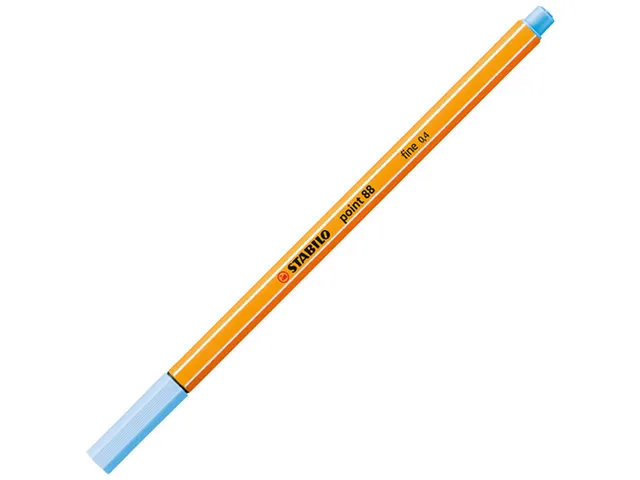 Fineliner STABILO point 88/11 fijn ijsblauw