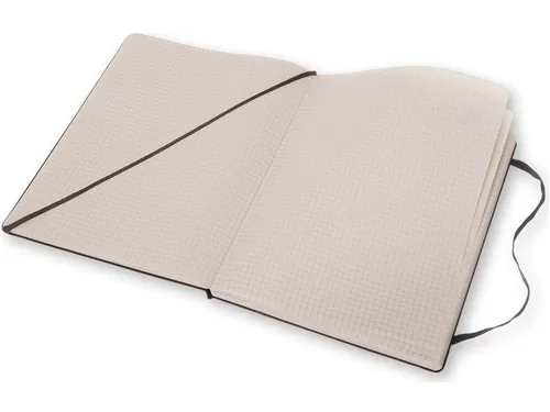 Notitieboek Moleskine XL 190x250mm ruit 5x5 hard cover zwart