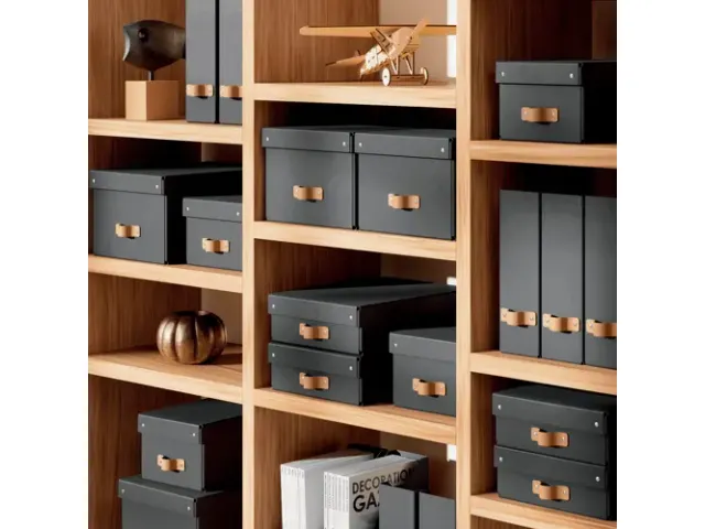 Boîte de rangement Leitz Puro avec couvercle 8L noir set 2 pièces