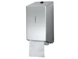 Toiletpapierdispenser Euro Products systeemrol duo zilver 438001