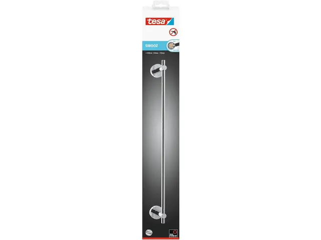 Smooz Handdoekhouder Hoogglans Verchroomd Metaal Zelfklevend