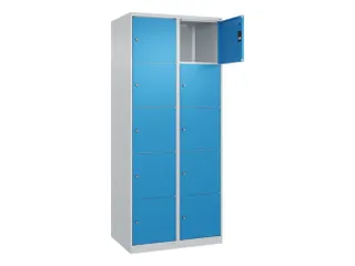 lockerkast,HxBxD 1850x800x500mm,2x5vakken,vak B 400mm,cil.-slot - 1