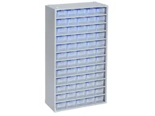 Magazijnkast,HxBxD 565x300x140mm,60lade(n),laden transparant - 1