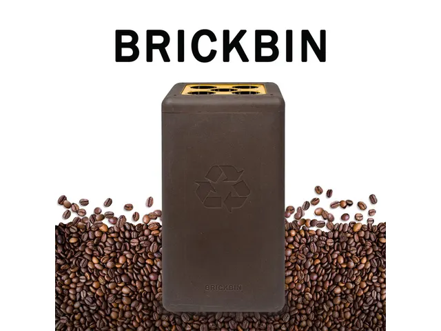 Circulaire Bekerbak BrickBin gerecycled koffiedik Cups 65 Liter