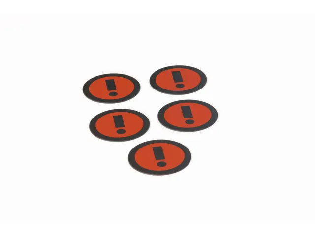 Impressiemagneetfolie Info Rood Ø50mm x 0,85mm