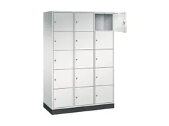 grootvolume-lockersysteem,RAL 7035,HxBxD 1950x1220x500mm,3x5vakken