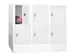 armoire multicases,HxlxP 855x900x500mm,RAL7035,face avant RAL5012