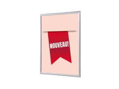 Kliklijst A1 complete set met print "NOUVEAU" Rood