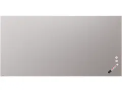 Mat Glasbord 100x200cm Warm Grey rechte hoeken