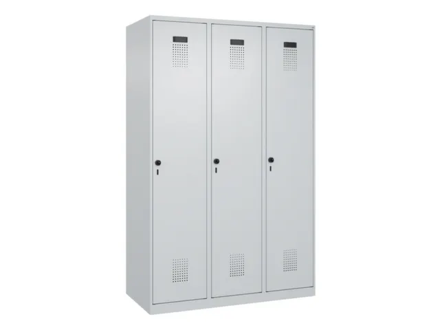 locker voor scheiding van kleding,HxBxD 1850x1200x500mm,3vak