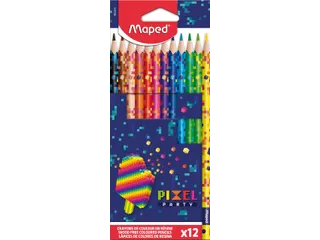 Kleurpotlood Maped Pixel Party set à 12 kleuren - 2