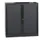 jaloeziedeurkast,HxBxD 1030x1200x430mm,2,5 OH,romp zwart,front zwart