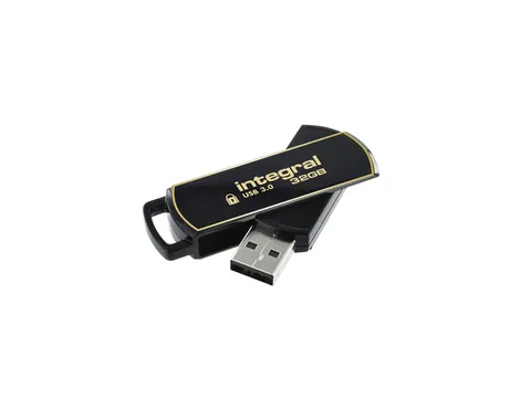 USB stick 3.0 Integral Secure 360 USB-A 32GB zwart
