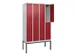 dubbeldekse locker,HxBxD 2120x1200x500mm,4x2vak.,vak B 300mm,cil.-slot