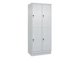 dubbeldekse locker,HxBxD 1950x800x500mm,2x2vak.,vak B 400mm