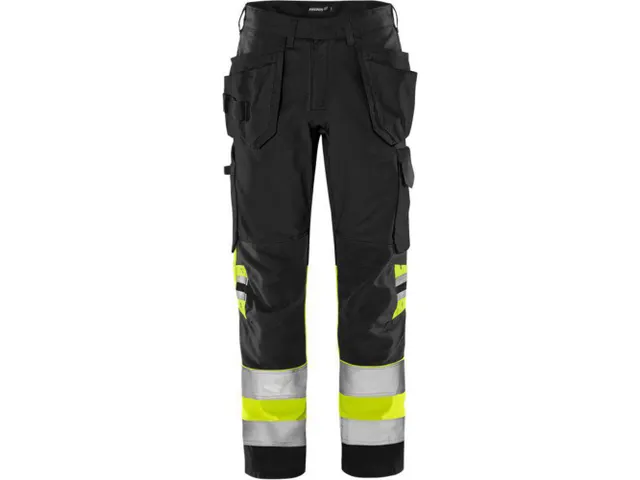 Fristads 2640 broek voor P/COT, geel/zwart, maat C48, per stuk