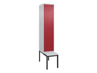 locker met bank,HxBxD 2120x400x815mm,1vak,vak B 400mm,cil.-slot - 1