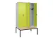 locker voor scheiding van kleding,HxBxD 2120x1200x815mm,4vak