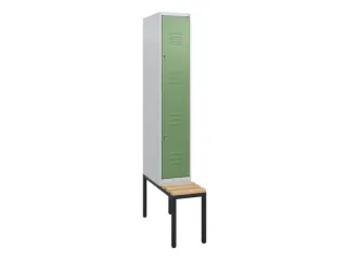 Dubbeldekse dekenkist,HxBxD 1950x300x815mm,1x2vak.,vak B 300mm - 1