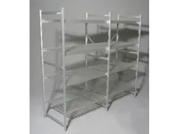 Aluminium Inhaakstelling Aanbouwveld 1800x975x600mm 4roosterlegborden
