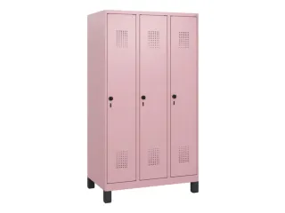 schoollocker,HxBxD 1630x900x500mm,3vak,vak B 300mm,draaigrendel,voeten - 2