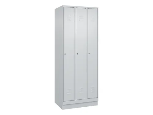 locker,HxBxD 1950x750x500mm,3vak,vak B 250mm,cil.-slot,sokkel