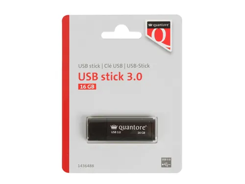 Quantore USB-stick 3.0 16GB Zwart