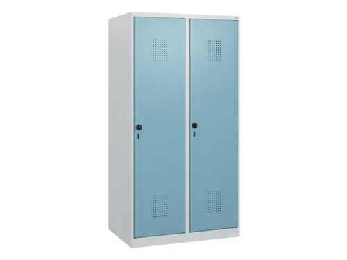 schoollocker,HxBxD 1530x800x500mm,2vak,vak B 400mm,draaigrendel