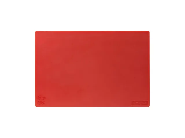 Hygiplas Snijplank glad LDPE 45x30x1cm Rood