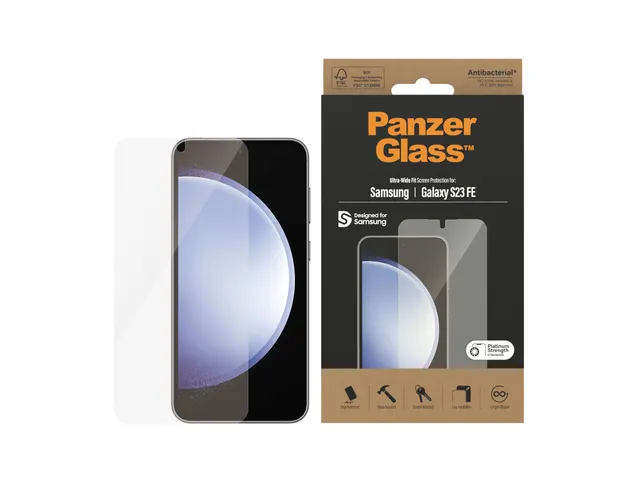 PanzerGlass Screen Protector Samsung Galaxy S23 FE | Ultra-Wide Fit