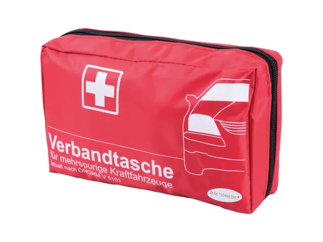 Trousse de secours automobile conforme à ÖNORM V 5101 nylon HxlxP 14