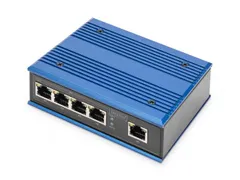 4-poorts Gigabit-netwerkschakelaar, industrieel, onbeheerd, 1 RJ45-upl