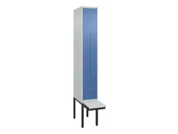 Z-garderobekast,HxBxD 2120x300x815mm,2vak,vak B 300mm,cil.-slot
