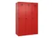 armoire vestiaire noir et blanc,HxlxP 1850x1200x500mm,3compart.