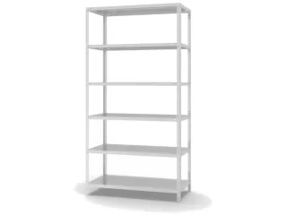 magazijnstelling,grondveld,HxBxD 2500x1356x626mm,vaklast 350kg - 2