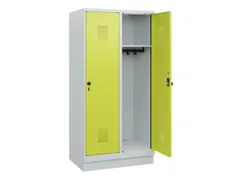 schoollocker,HxBxD 1630x800x500mm,2vak,vak B 400mm,draaigrendel,sokkel