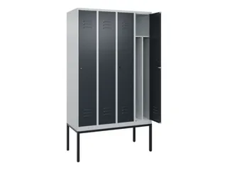 locker voor scheiding van kleding,HxBxD 2120x1200x500mm,4vak - 2