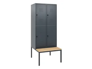 Dubbeldekse dekenkist,HxBxD 1950x800x815mm,2x2vak.,vak B 400mm - 1