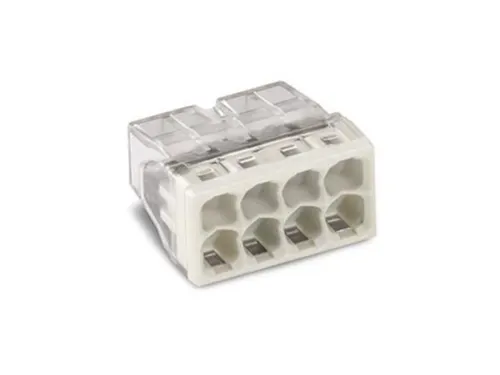 Compact-Lasklem - Voor Massieve Geleiders - MAX. 2.5mm² - 8-Draads -