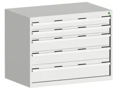 ladekast HxBxD 800x1050x750mm 5laden romp RAL7035 front RAL7035