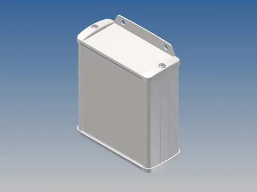 Aluminium Behuizing - WIT - 100x85.8x36.9mm - Met Flens